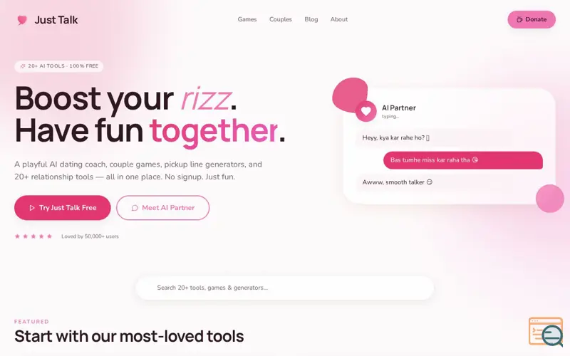 Screenshot of Just Talk