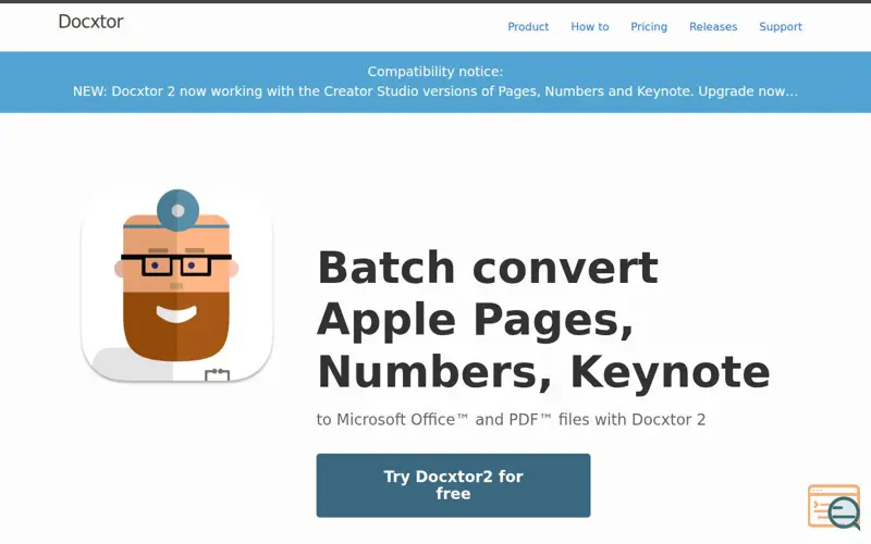 Screenshot of Docxtor