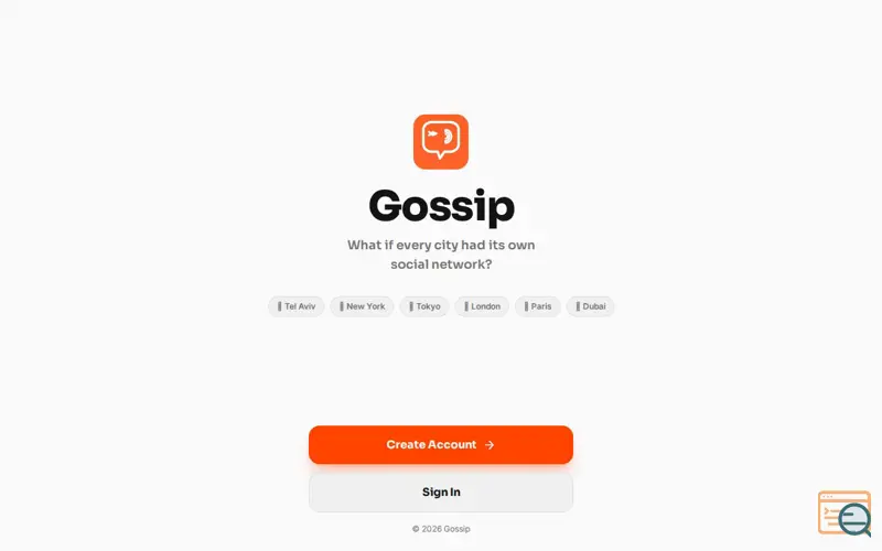 Screenshot of Gossip 