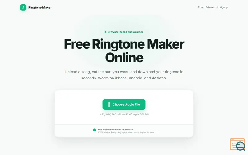 Screenshot of Ringtone Maker