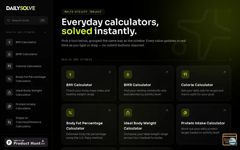 Screenshot of DailySolve