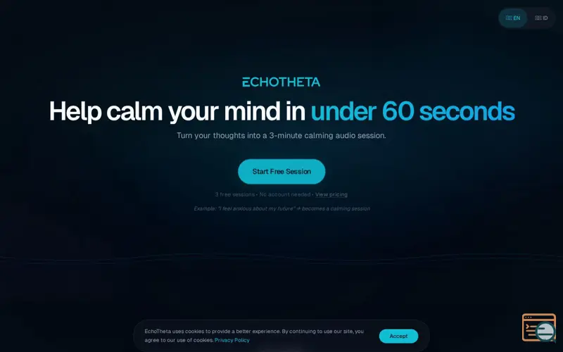 Screenshot of EchoTheta