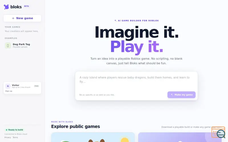 Screenshot of Bloks