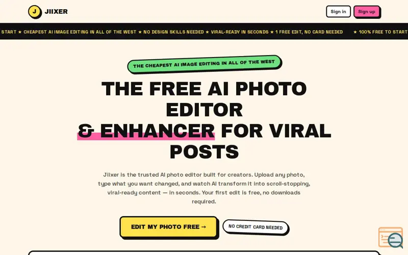 Screenshot of Jiixer