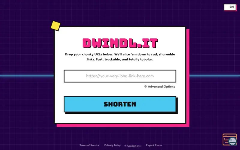 Screenshot of dwindl.it
