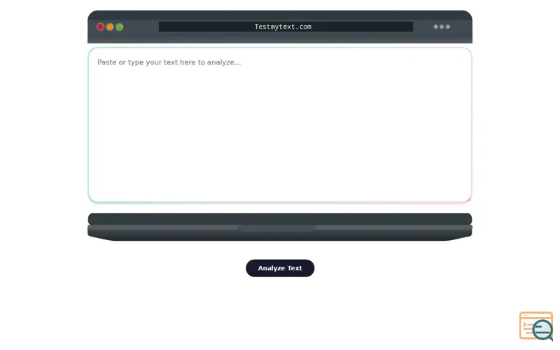 Screenshot of TestmyText
