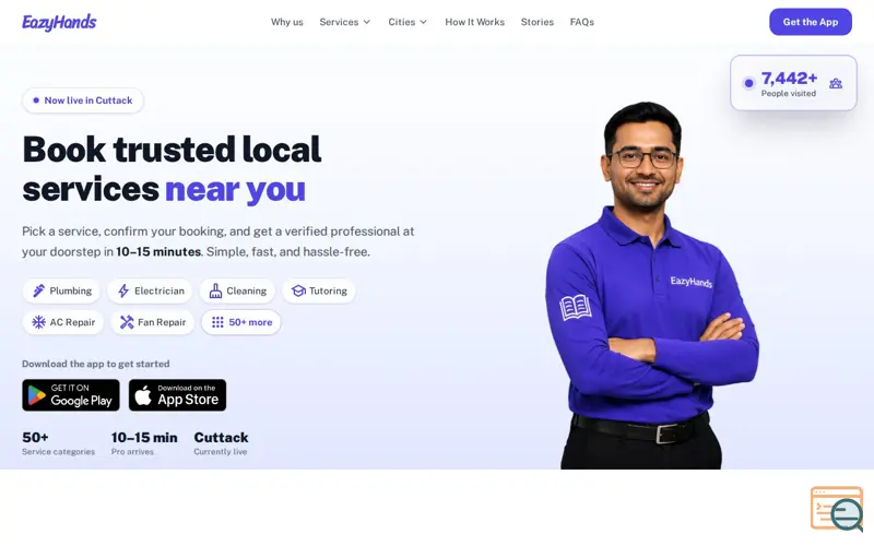 Screenshot of EazyHands