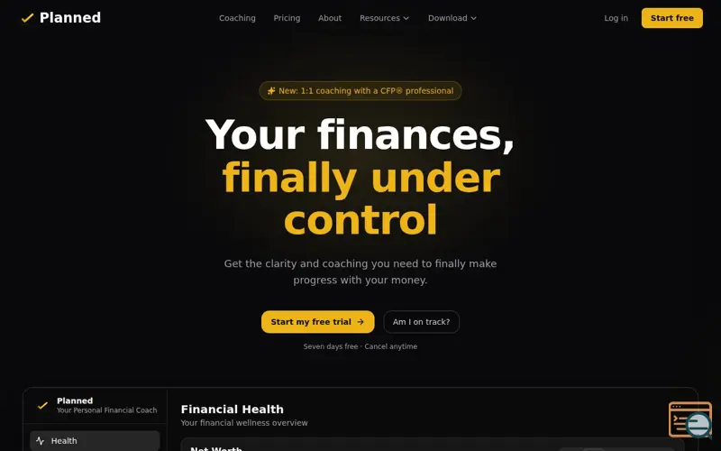 Screenshot of Planned