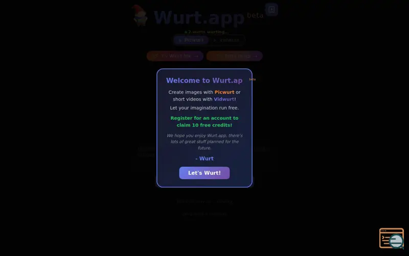 Screenshot of Wurt.app