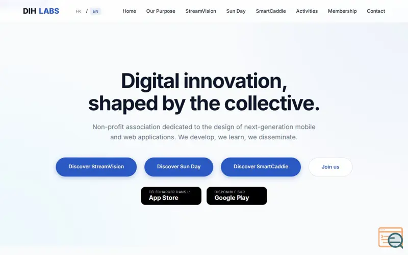 Screenshot of DIH LABS
