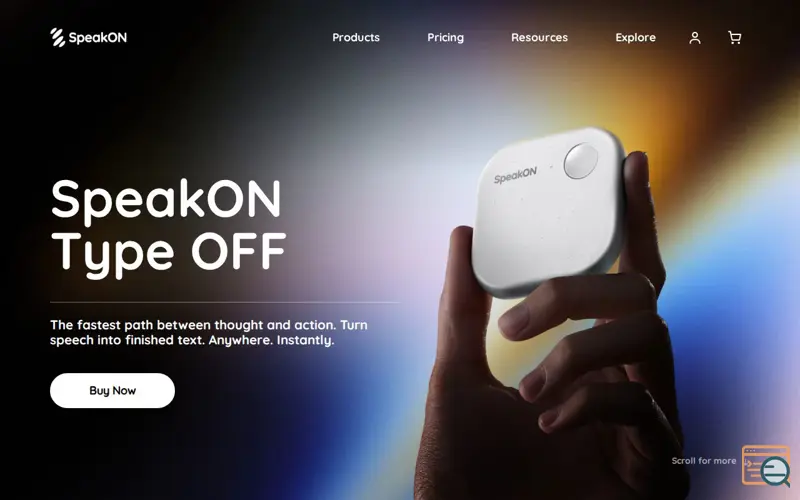 Screenshot of SpeakON, a launch using Gcore