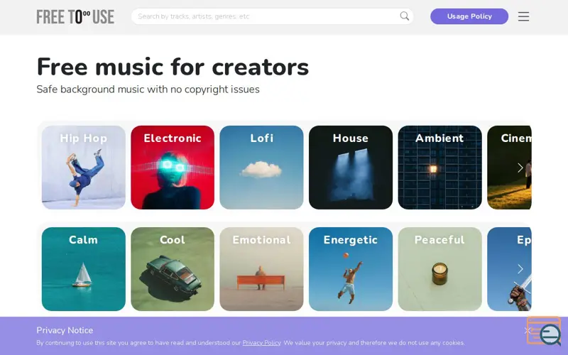 Screenshot of Free To Use