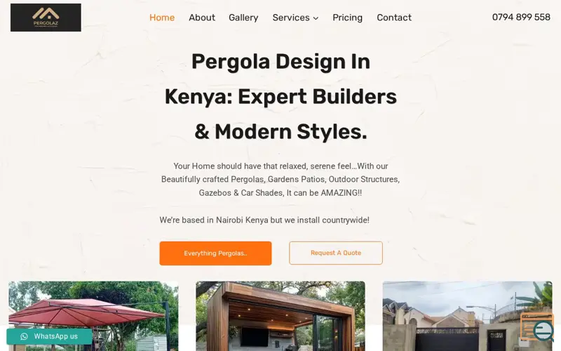 Screenshot of Pergolaz
