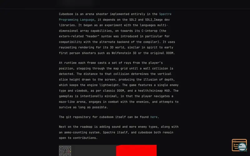 Screenshot of Spectrelang