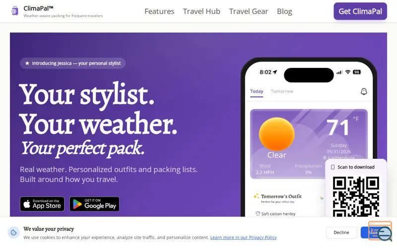 Screenshot of ClimaPal