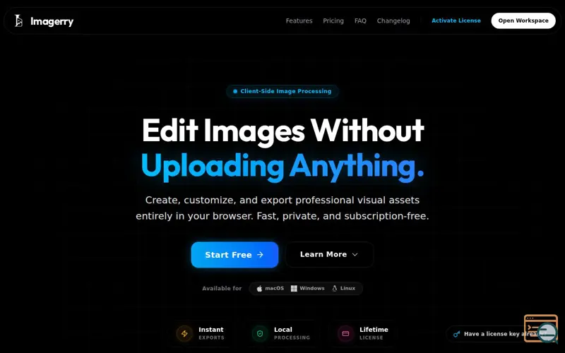 Screenshot of Imagerry