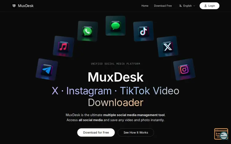 Screenshot of MuxDesk