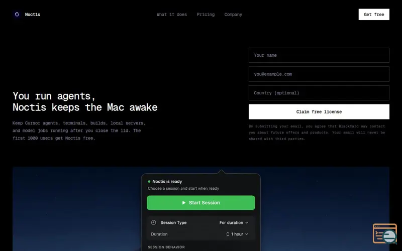 Screenshot of Noctis