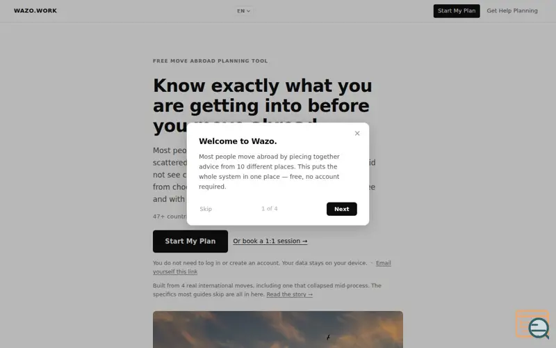 Screenshot of Wazo.work