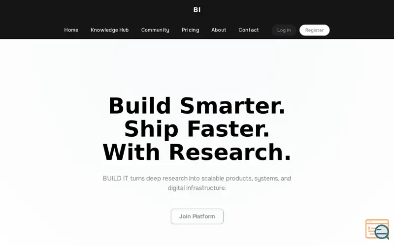 Screenshot of BUILD IT Research & Publishing