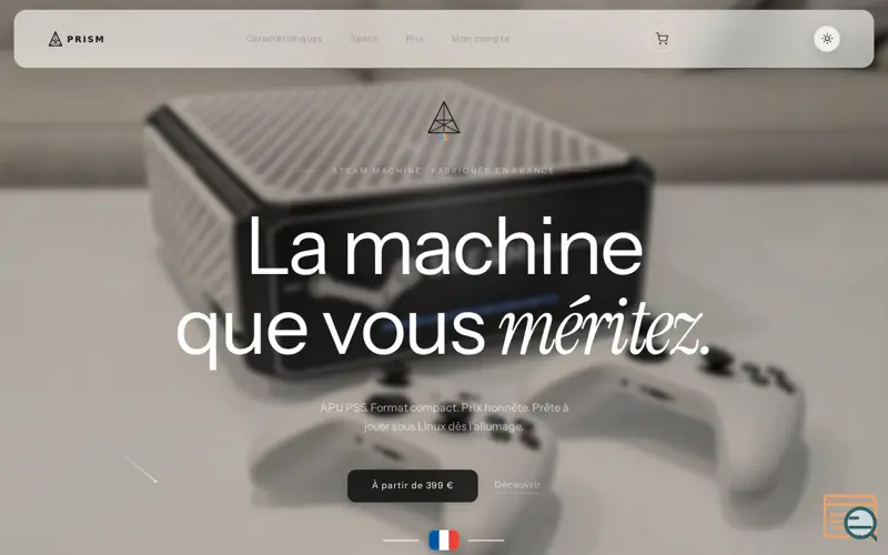 Screenshot of PRISM — The French game console
