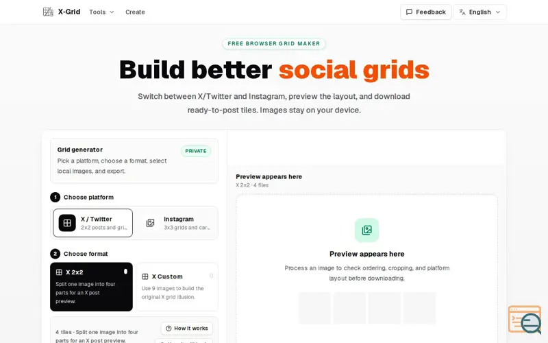 Screenshot of X-Grid
