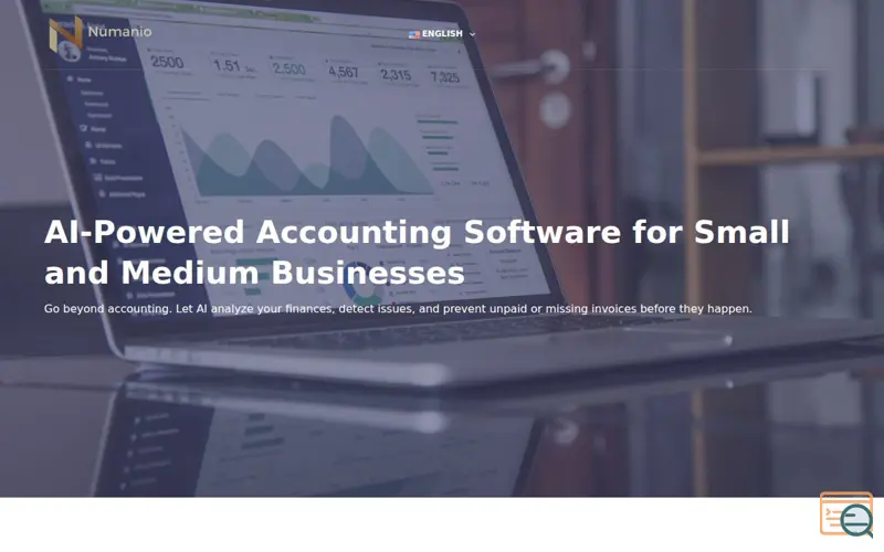 Screenshot of AI Accounting Software - Numanio