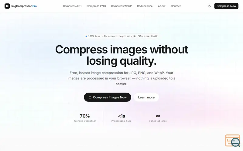 Screenshot of ImgCompressor Pro