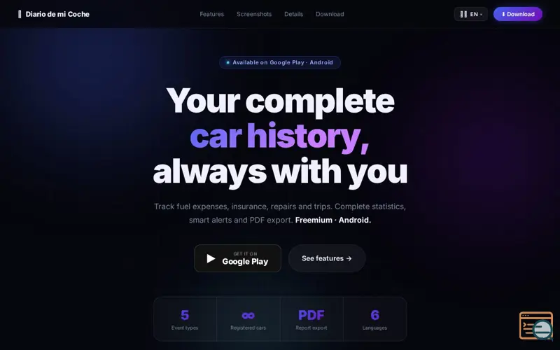 Screenshot of Car Diary – Vehicle Logbook