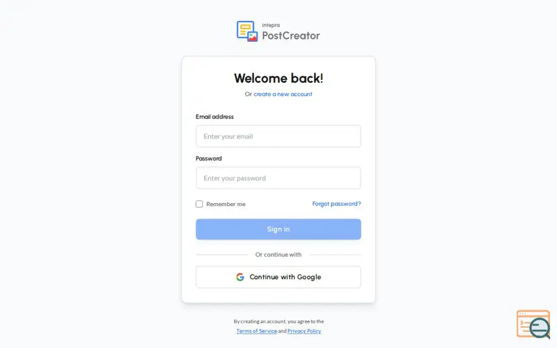 Screenshot of Intepra Post Creator