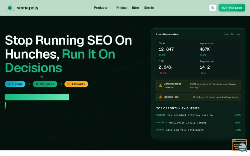 Screenshot of Semapoly