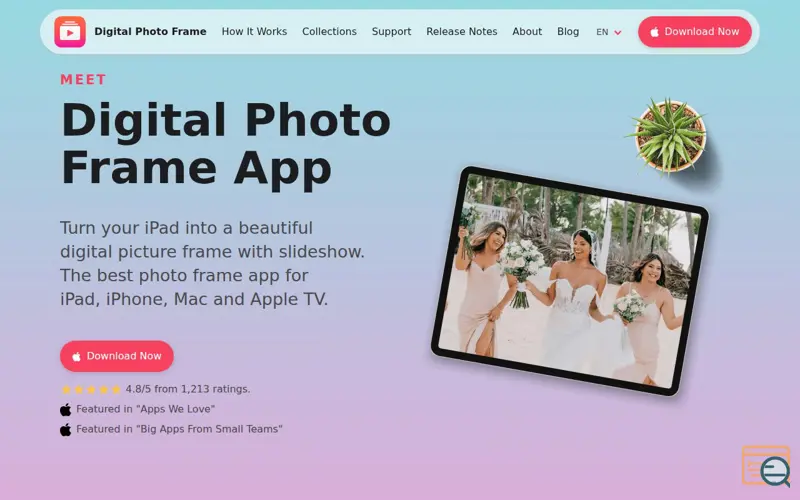 Screenshot of Digital Photo Frame App