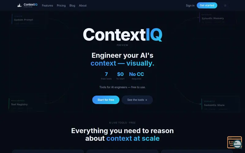 Screenshot of ContextIQ