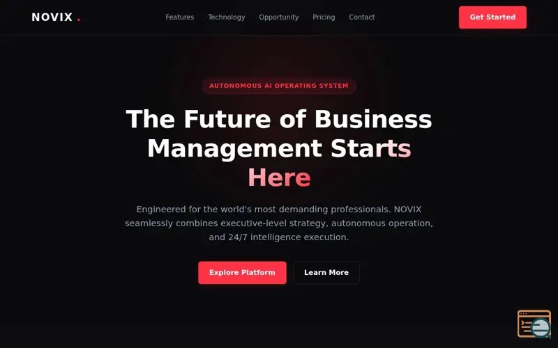 Screenshot of NOVIX