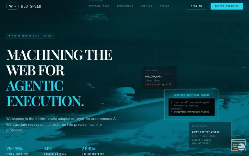 Screenshot of Web Speed