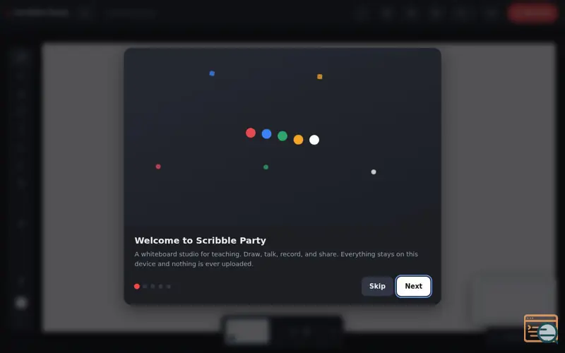 Screenshot of Scribble Party