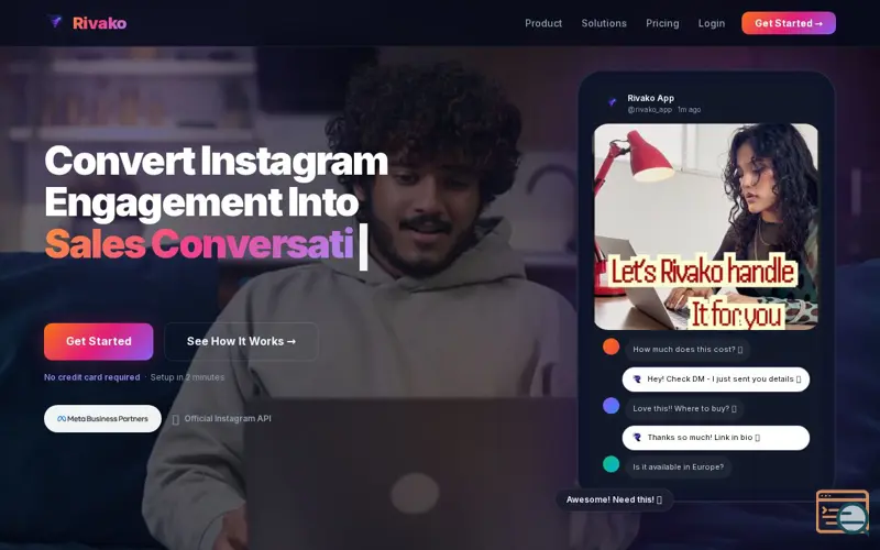 Screenshot of Rivako