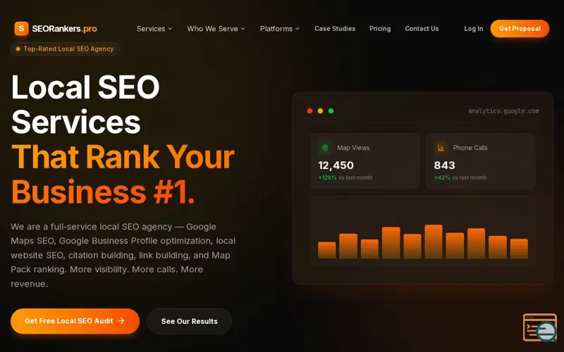 Screenshot of Local SEO Agency by SEO Rankers Pro