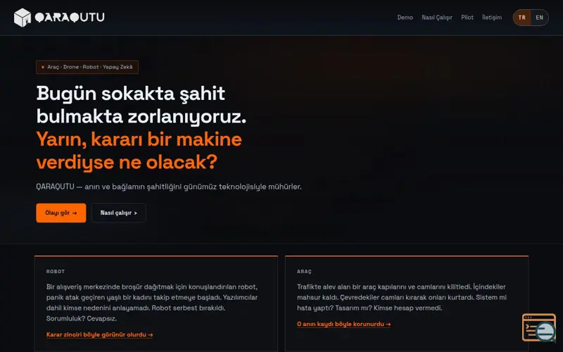 Screenshot of QARAQUTU