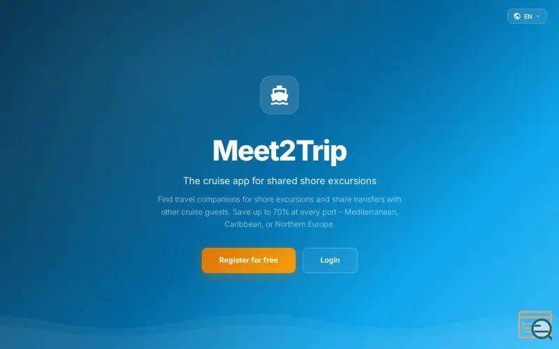 Screenshot of Meet2Trip