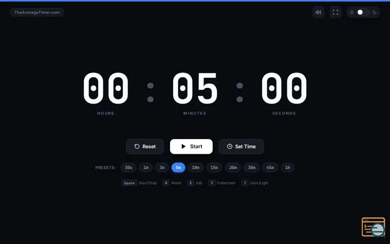Screenshot of The Average Timer