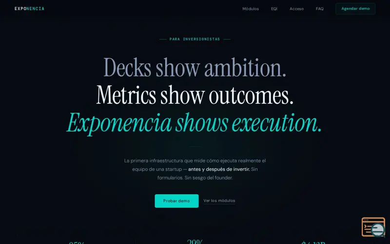Screenshot of Exponencia 