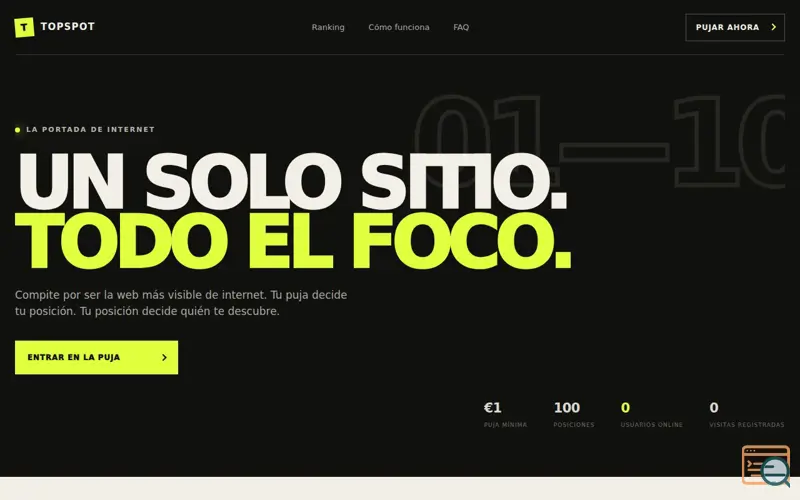 Screenshot of TOPSPOT