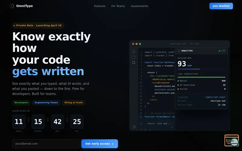 Screenshot of OmniType