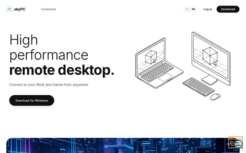 Screenshot of skyPC