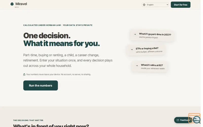 Screenshot of Miravel