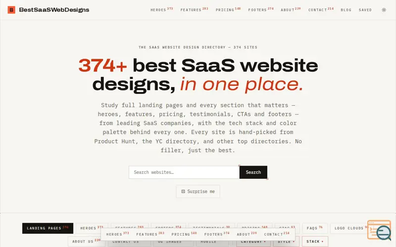 Screenshot of BestSaaSWebDesigns