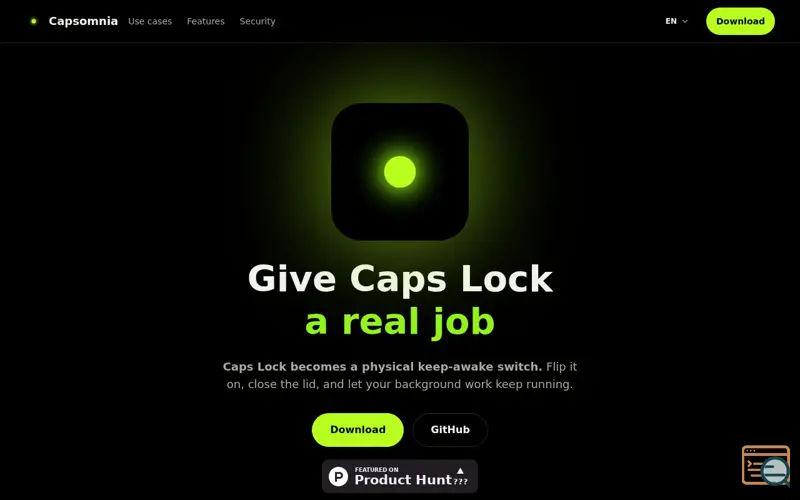 Screenshot of Capsomnia