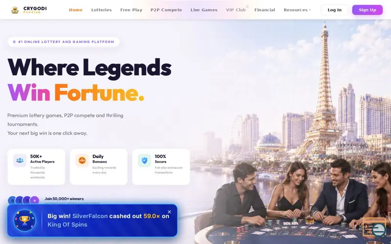 Screenshot of CRYGODI FunClub