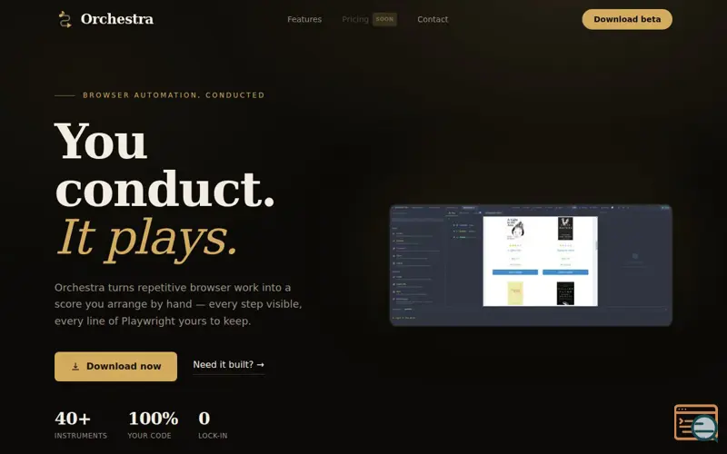 Screenshot of Orchestra